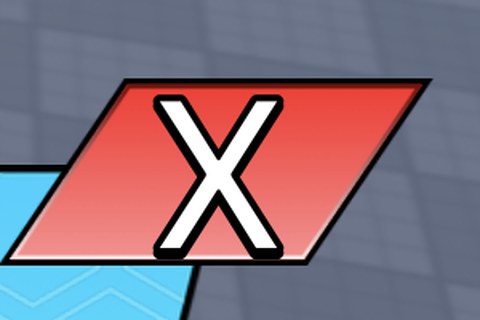 Close button, thin substitute rendering